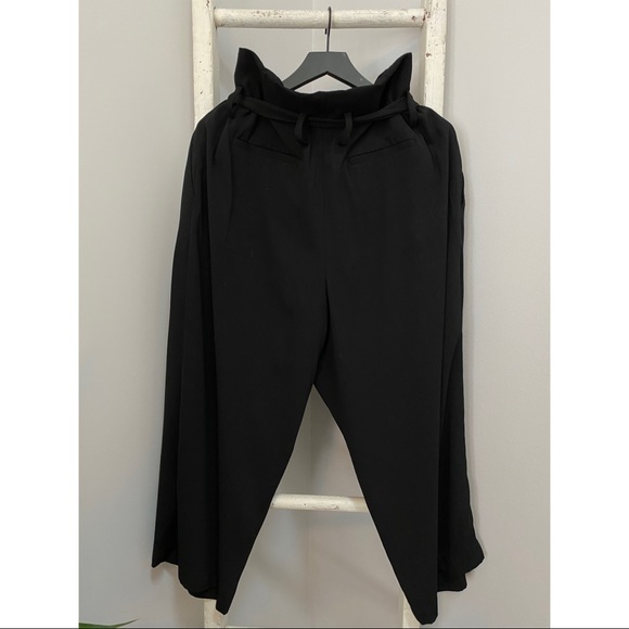 A New Day Black Paperbag Pants - Picture 2 of 4